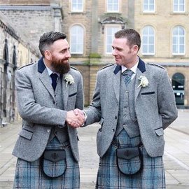 Tweed Jacket Kilt Outfit