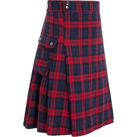 Brown Modern Utility Tartan kilt