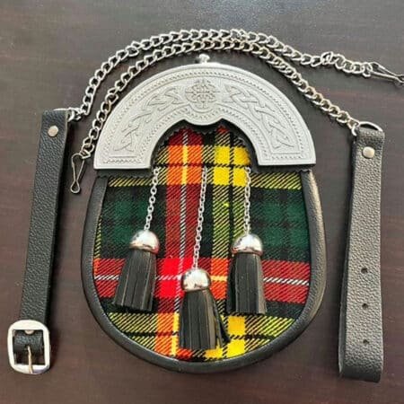 Buchanan Tartan Sporran With Chain