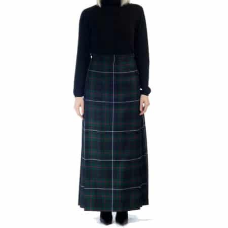 Custom Made Tartan Long Kilt Skirt For Women
