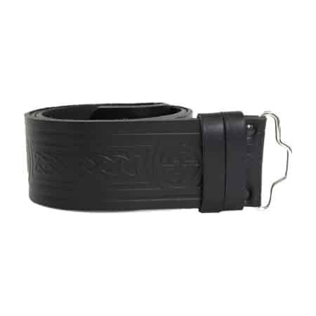 Embossed Kilt Leather Belt
