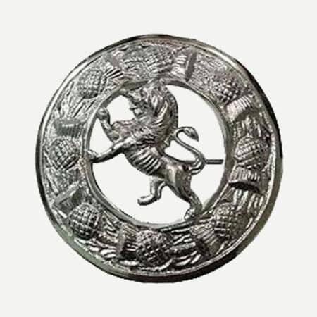 Rampant Lion Kilt Brooch