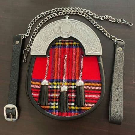 Royal Stewart Tartan Sporran With Chain
