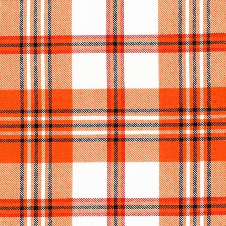 Scott Tangerine tartan swatch