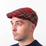 Matching Flat Tartan Hat