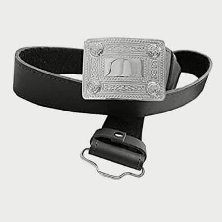Kilt Belt Belt With Silver Buckle