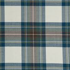 Stewart Dress Muted Blue tartan swatch