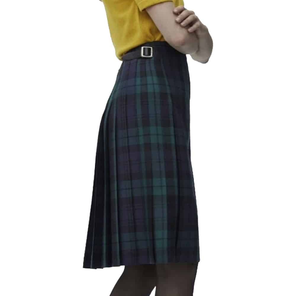 Women Black Watch Tartan Kilt