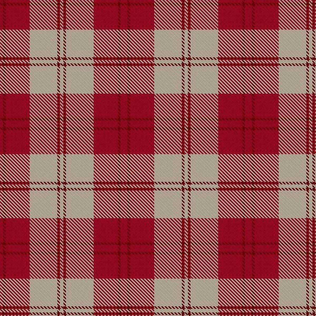 Ailsa Red tartan swatch