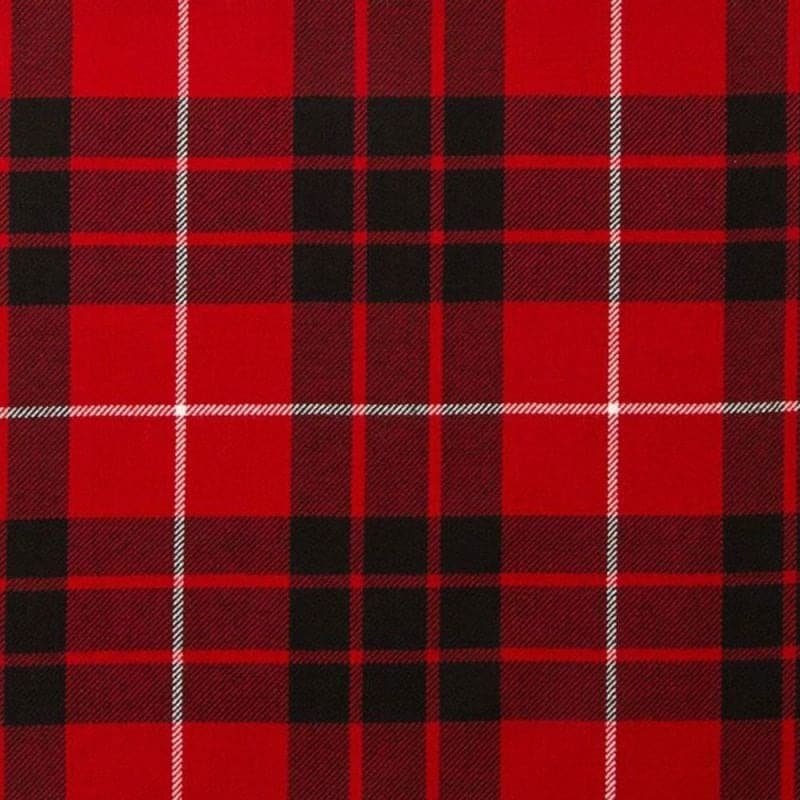 Munro Black and Red tartan swatch