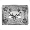 Silver Stag Head