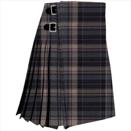 Clunie Burn Charcoal Tartan Kilt