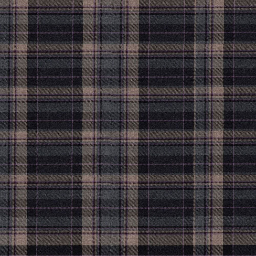 Clunie Burn Charcoal Tartan