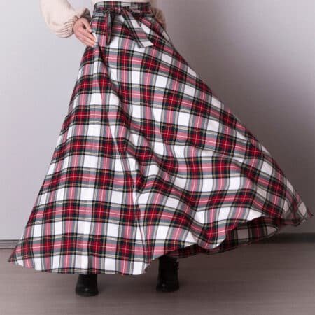 Dress Royal Stewart Tartan Long Skirt