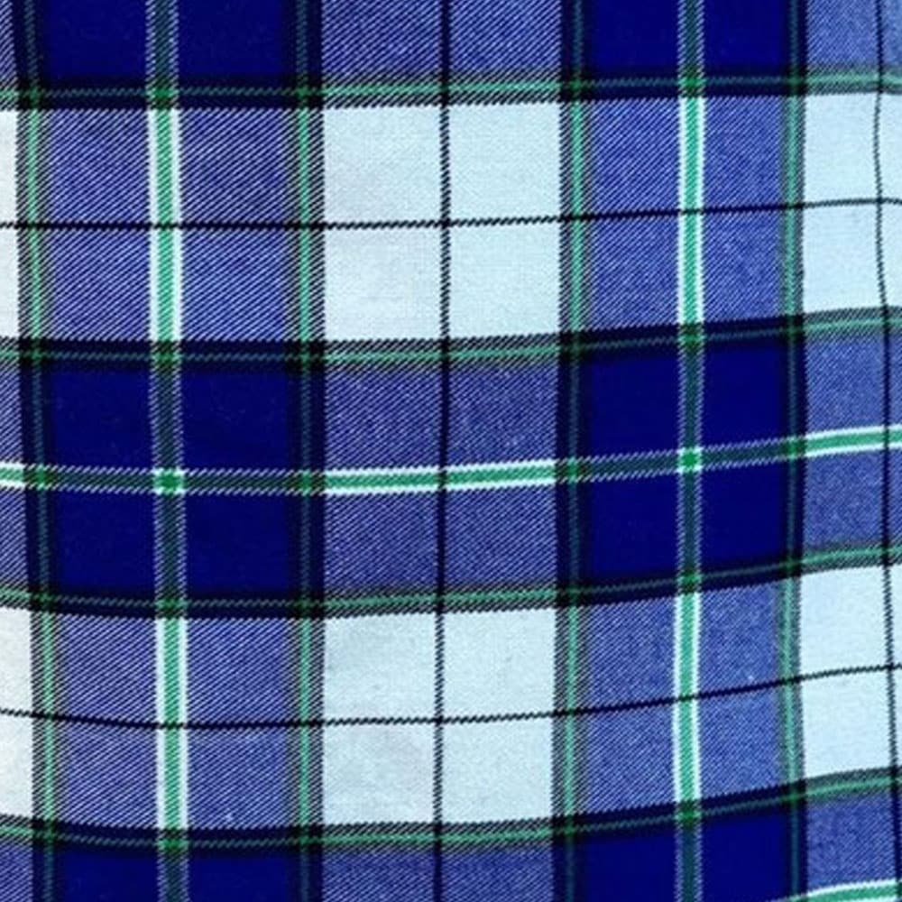 Highland Royal Blue tartan swatch