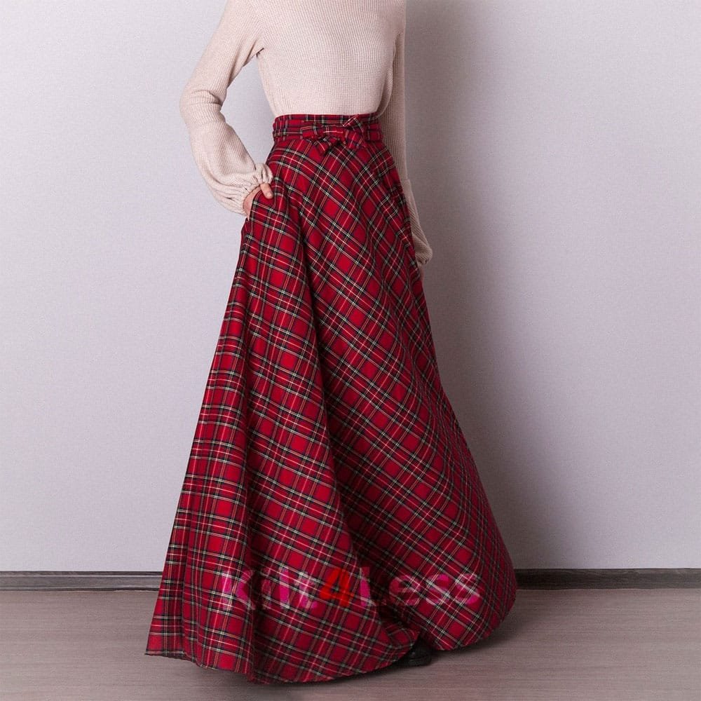 Royal Stewart Tartan Long Skirt