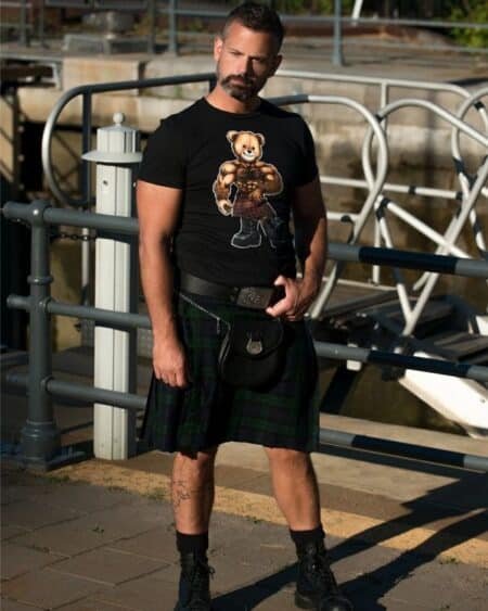 Black Watch Tartan Kilt For Men