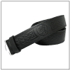 Black Rampant Lion Embossed