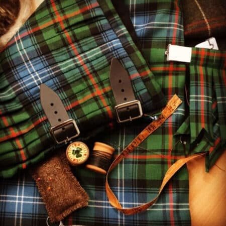 Hand Sewn Tartan Kilt