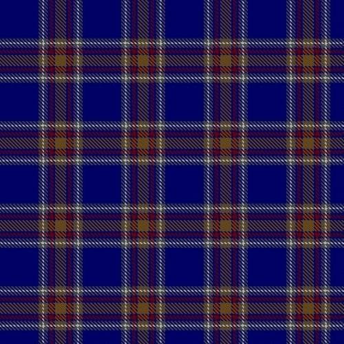 Blue Rust tartan swatch