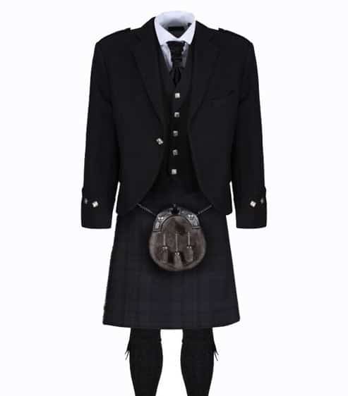 Black Isle Argyll Jacket Kilt Outfit