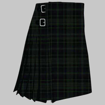 Clergy Green Modern Tartan Kilt