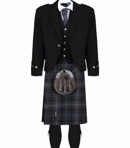 Highland Granite Blue Black Jacket Outfit