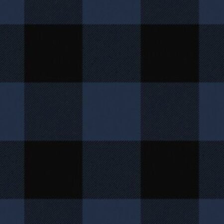Border Shepherd's Check Black and Blue Tartan Kilt