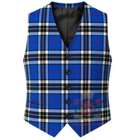Thompson Blue Tartan Vest