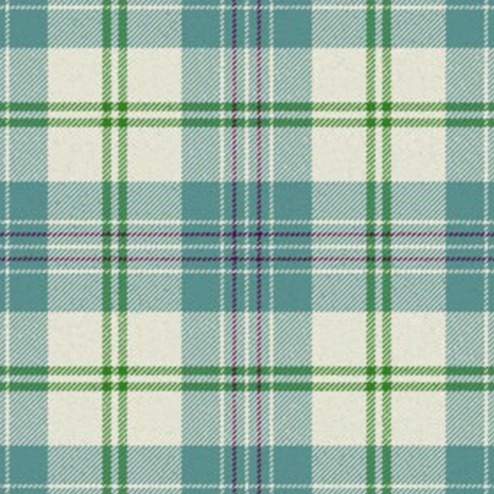 Yair Turquoise tartan swatch