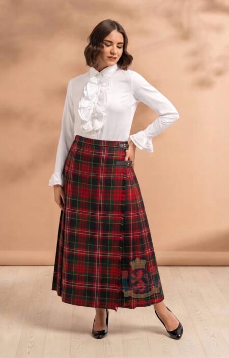 Macpherson Modern Tartan Midi Skirt